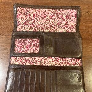 HOBO Brown Leather Wallet